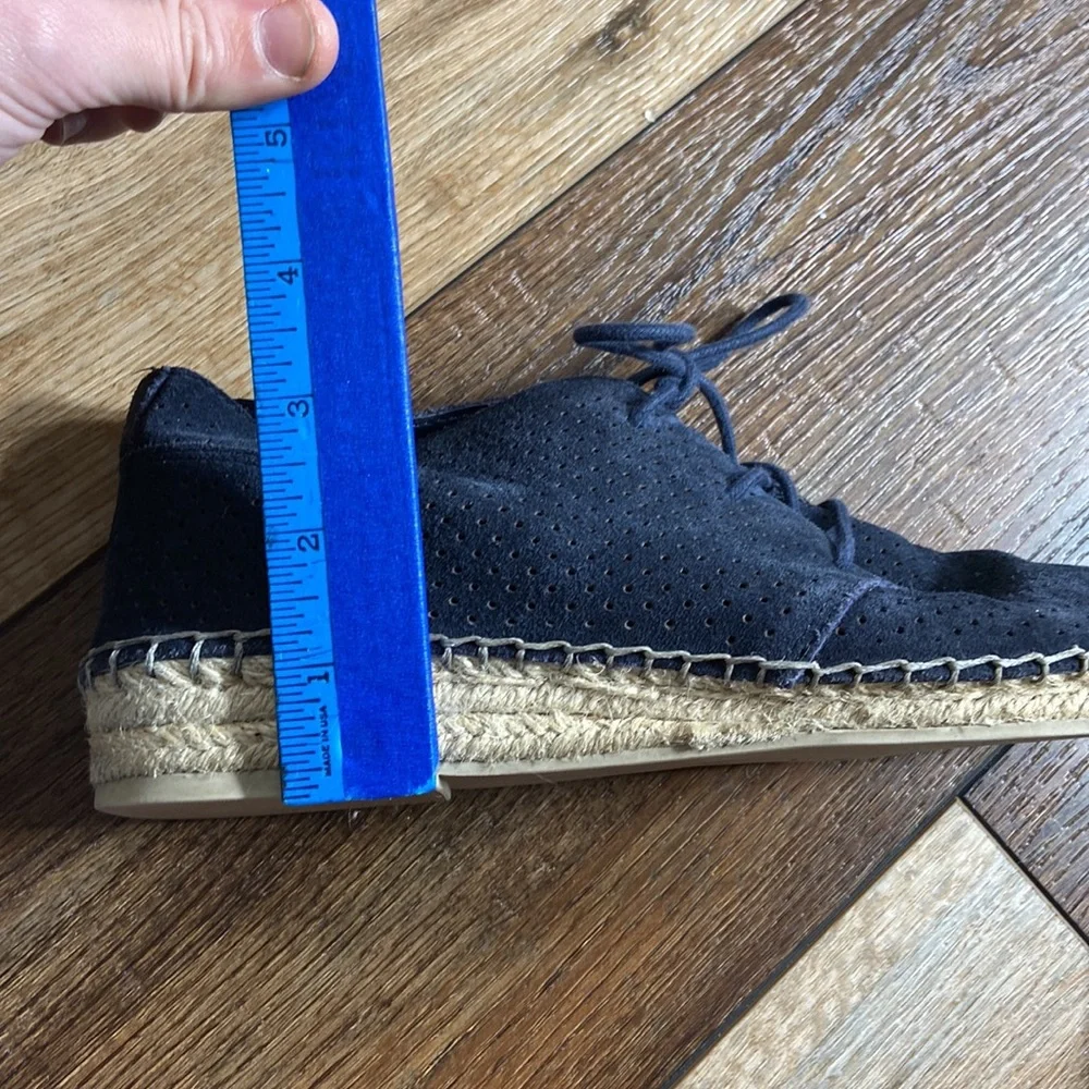 Dolce Vita Navy Suede Lace Up Espadrilles Size 8